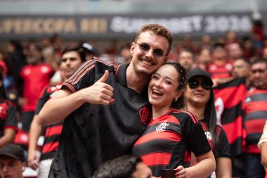 BRASILIA (DF), 01.02.2026 - SUPERCOPA DO BRASIL - FLAMENGO X CORINTHIANS - Flamengo x Corinthians ile Arena BRB 'deki Supercopa do Brasil finali için maç.