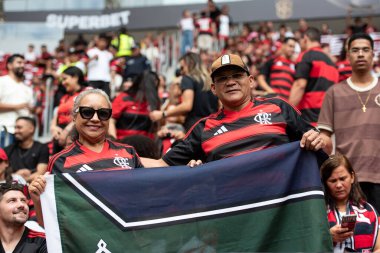 BRASILIA (DF), 01.02.2026 - SUPERCOPA DO BRASIL - FLAMENGO X CORINTHIANS - Flamengo x Corinthians ile Arena BRB 'deki Supercopa do Brasil finali için maç.