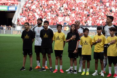 BRASILIA (DF), 01.02.2026 - SUPERCOPA DO BRASIL - FLAMENGO X CORINTHIANS - Flamengo x Corinthians ile Arena BRB 'deki Supercopa do Brasil finali için maç.