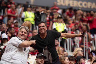 BRASILIA (DF), 01.02.2026 - SUPERCOPA DO BRASIL - FLAMENGO X CORINTHIANS - Flamengo x Corinthians ile Arena BRB 'deki Supercopa do Brasil finali için maç.