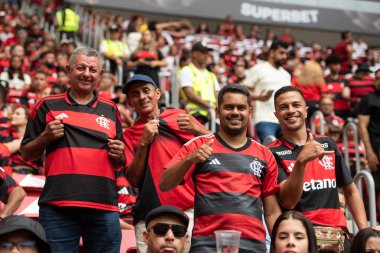 BRASILIA (DF), 01.02.2026 - SUPERCOPA DO BRASIL - FLAMENGO X CORINTHIANS - Flamengo x Corinthians ile Arena BRB 'deki Supercopa do Brasil finali için maç.