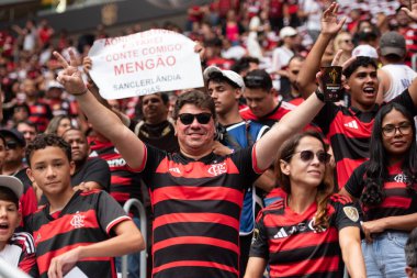 BRASILIA (DF), 01.02.2026 - SUPERCOPA DO BRASIL - FLAMENGO X CORINTHIANS - Flamengo x Corinthians ile Arena BRB 'deki Supercopa do Brasil finali için maç.