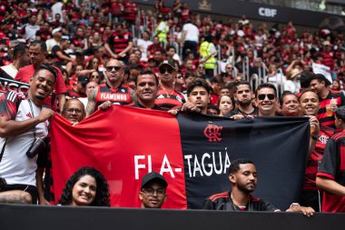 BRASILIA (DF), 01.02.2026 - SUPERCOPA DO BRASIL - FLAMENGO X CORINTHIANS - Flamengo x Corinthians ile Arena BRB 'deki Supercopa do Brasil finali için maç.