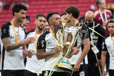 BRASILIA (DF), 01.02.2026 - SUPERCOPA DO BRASIL - FLAMENGO X CORINTHIANS - Flamengo x Corinthians ile Arena BRB 'deki Supercopa do Brasil finali için maç.