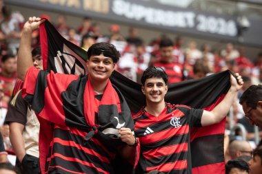 BRASILIA (DF), 01.02.2026 - SUPERCOPA DO BRASIL - FLAMENGO X CORINTHIANS - Flamengo x Corinthians ile Arena BRB 'deki Supercopa do Brasil finali için maç.