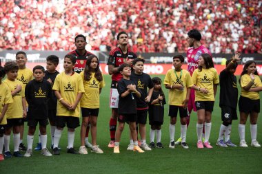 BRASILIA (DF), 01.02.2026 - SUPERCOPA DO BRASIL - FLAMENGO X CORINTHIANS - Flamengo x Corinthians ile Arena BRB 'deki Supercopa do Brasil finali için maç.