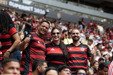 BRASILIA (DF), 01.02.2026 - SUPERCOPA DO BRASIL - FLAMENGO X CORINTHIANS - Flamengo x Corinthians ile Arena BRB 'deki Supercopa do Brasil finali için maç.