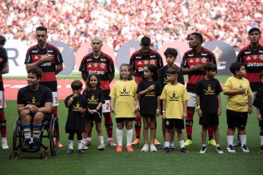 BRASILIA (DF), 01.02.2026 - SUPERCOPA DO BRASIL - FLAMENGO X CORINTHIANS - Flamengo x Corinthians ile Arena BRB 'deki Supercopa do Brasil finali için maç.