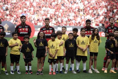 BRASILIA (DF), 01.02.2026 - SUPERCOPA DO BRASIL - FLAMENGO X CORINTHIANS - Flamengo x Corinthians ile Arena BRB 'deki Supercopa do Brasil finali için maç.
