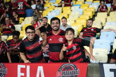RIO DE JANEIRO, (RJ) - 07.02.2026 - CARIOCA CHAMPIONSHIP - FLAMENGO X SAMPAIO CORRA - Flamengo x Sampaio Corra ile Cumartesi gecesi Maracan 'da oynanan Carioca Şampiyonası maçı (07)).