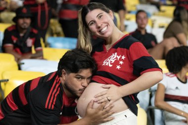 RIO DE JANEIRO, (RJ) - 07.02.2026 - CARIOCA CHAMPIONSHIP - FLAMENGO X SAMPAIO CORRA - Flamengo x Sampaio Corra ile Cumartesi gecesi Maracan 'da oynanan Carioca Şampiyonası maçı (07)).