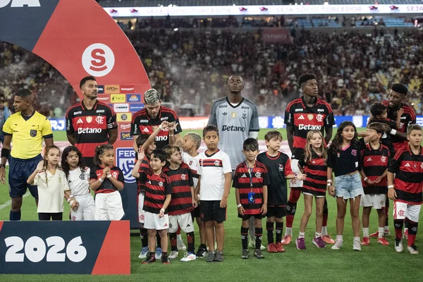 RIO DE JANEIRO, (RJ) - 07.02.2026 - CARIOCA CHAMPIONSHIP - FLAMENGO X SAMPAIO CORRA - Flamengo x Sampaio Corra ile Cumartesi gecesi Maracan 'da oynanan Carioca Şampiyonası maçı (07)).