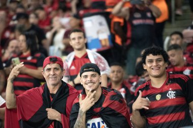 Rio de Janeiro, Brasil - 26 Şubat 2026: Flamengo x Lanus, Maracana Stadyumu. Recopa final 2026.