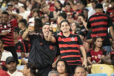Rio de Janeiro, Brasil - 26 Şubat 2026: Flamengo x Lanus, Maracana Stadyumu. Recopa final 2026.