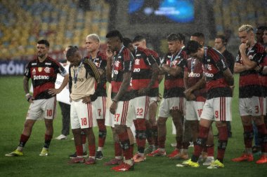 Rio de Janeiro, Brasil - 26 Şubat 2026: Flamengo x Lanus, Maracana Stadyumu. Recopa final 2026.