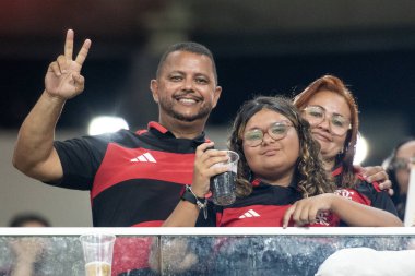 Rio de Janeiro, Brasil - 26 Şubat 2026: Flamengo x Lanus, Maracana Stadyumu. Recopa final 2026.