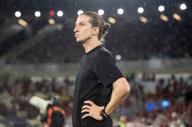 Rio de Janeiro, Brasil - 26 Şubat 2026: Flamengo x Lanus, Maracana Stadyumu. Recopa final 2026.