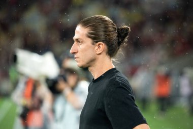 Rio de Janeiro, Brasil - 26 Şubat 2026: Flamengo x Lanus, Maracana Stadyumu. Recopa final 2026.