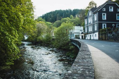 Monschau in Eifel region. A small picturesque town in Noth Rhine-Westphalia, Germany clipart