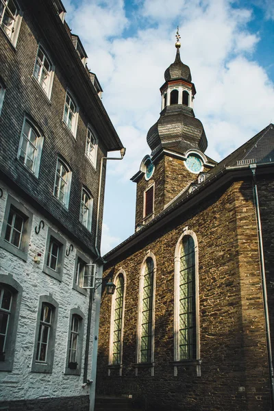 Monschau Oblasti Eifel Malé Malebné Městečko Noth Rhine Westphalia Německo — Stock fotografie