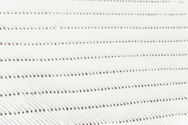 Çatı karla kaplıydı. Çatı kiremit dokusu. Beyaz desen arkaplanı