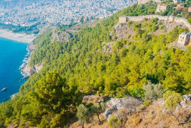 Deniz kenarında yaz Dağları