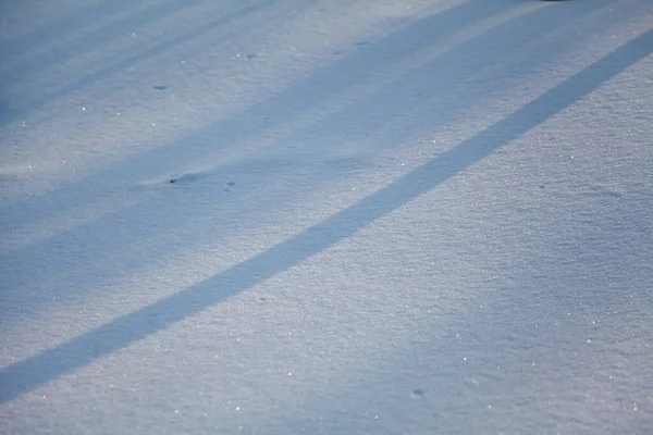 Sonniger Schnee Hintergrund Mit Schatten — Stockfoto