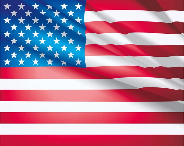 Flagge der USA — Stockvektor