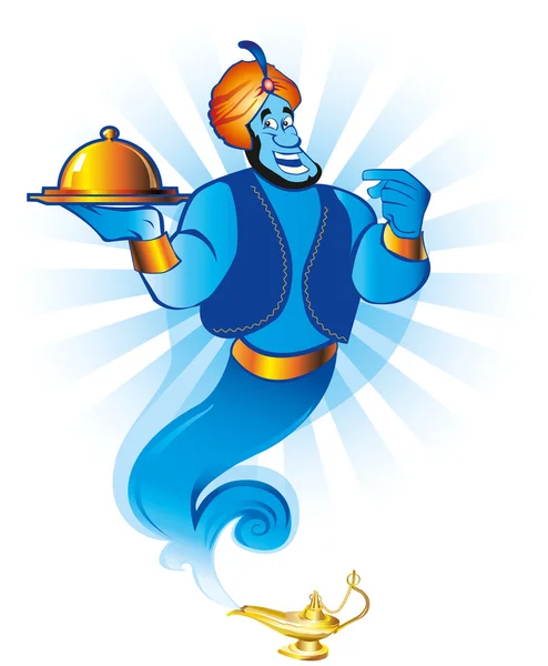 Magic genie — Stock Vector