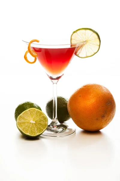 Manhattan cocktail garnished with a cherry — Stock Photo, Image