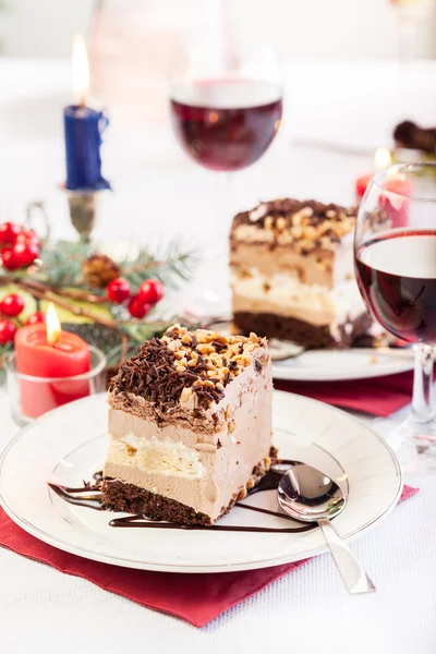 Piece of meringue cake — Stock Photo, Image