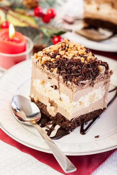 Piece of meringue cake — Stock Photo, Image