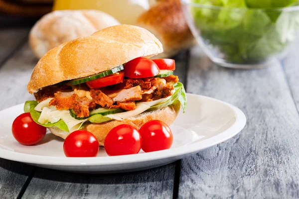 Kebab-Sandwich — Stockfoto