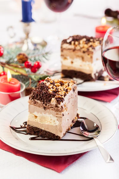 Piece of meringue cake — Stock Photo, Image