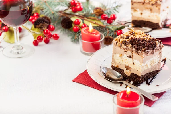 Piece of meringue cake — Stock Photo, Image