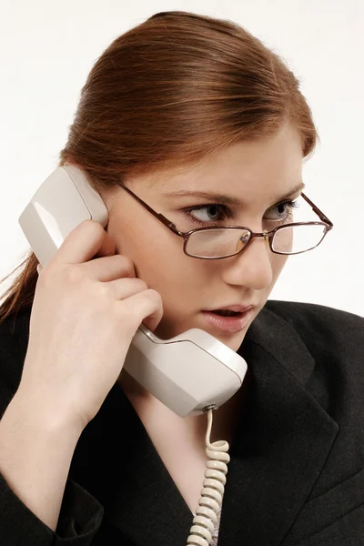 Mujer de negocios hablando — Foto de Stock