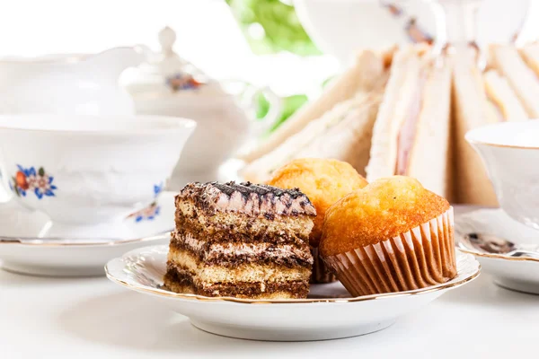 Afternoon tea set — Stock Photo, Image