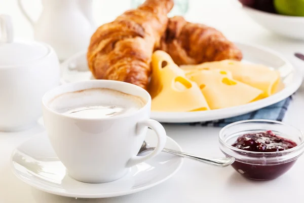 Café quente no café da manhã — Fotografia de Stock