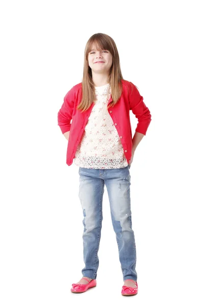 Malá dívka stojící — Stock fotografie