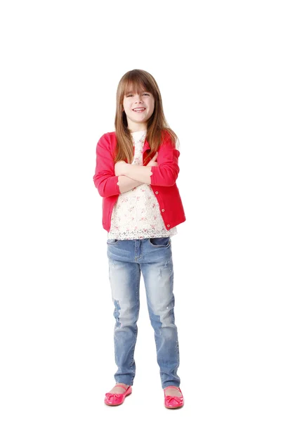 서 있는 어린 소녀 — 스톡 사진