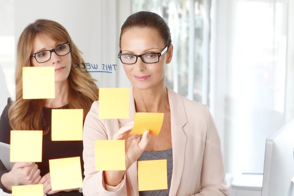 businesswomen working on new strategy