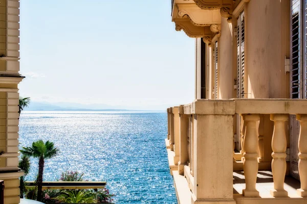 Landschaft Mit Dem Adriatischen Meer Von Opatija Einem Sonnigen Sommertag — Stockfoto