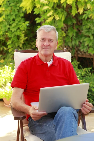 Active senior man portrait — Stock Photo, Image