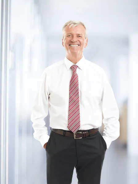 Senior confident businessman — Stock Photo, Image