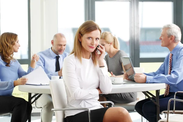 Business team working at seminar — Stock Photo, Image