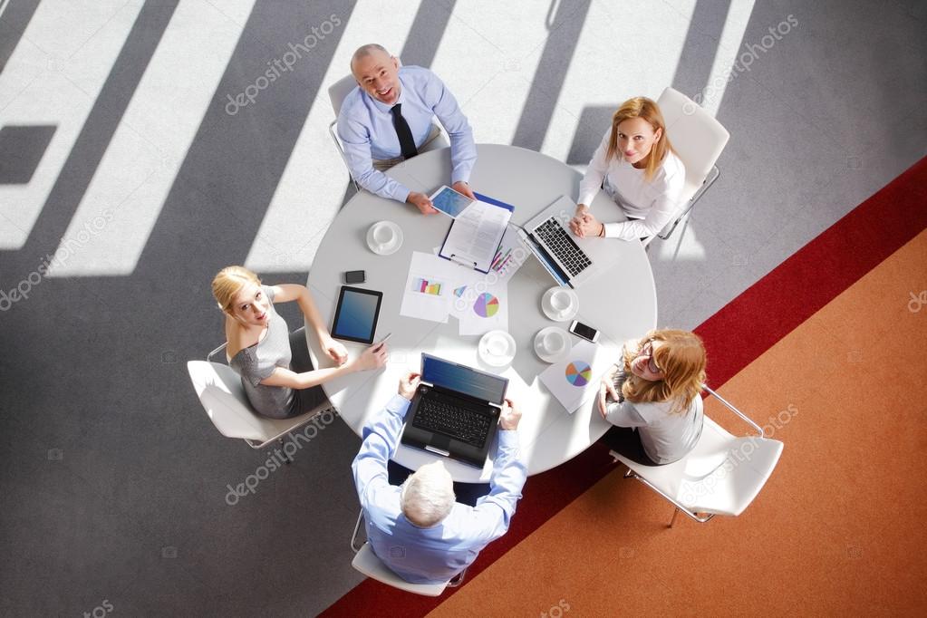 business people discussing in meeting