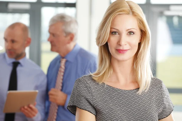 Middle age businesswoman standing — Stock Photo, Image