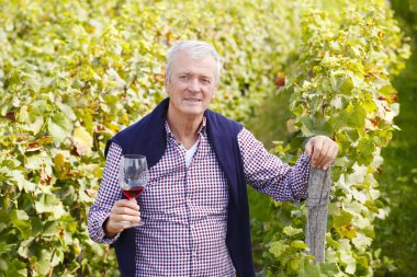 Winemaker holding cam