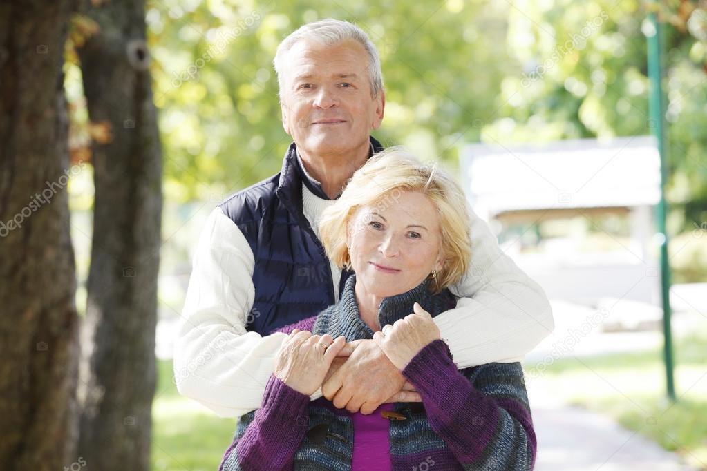 Smiling senior couple 