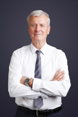 bank employee standing